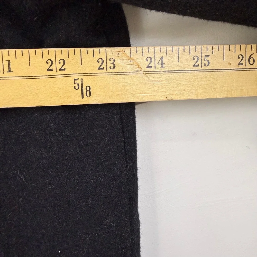 Banana‎ Republic Black Wool Field Coat MEN Large INSULATED CHARCOAL PEACOAT